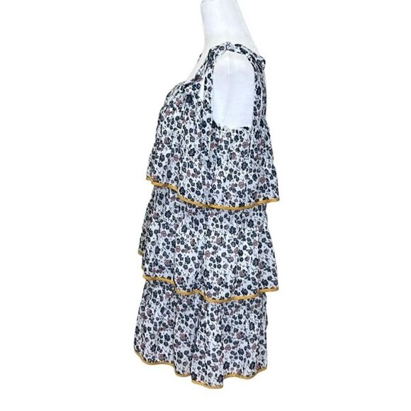 Tularosa - “Gloria” Tiered Flounce Dress in “Malibu Floral” - Size L, Multi - Picture 9 of 16